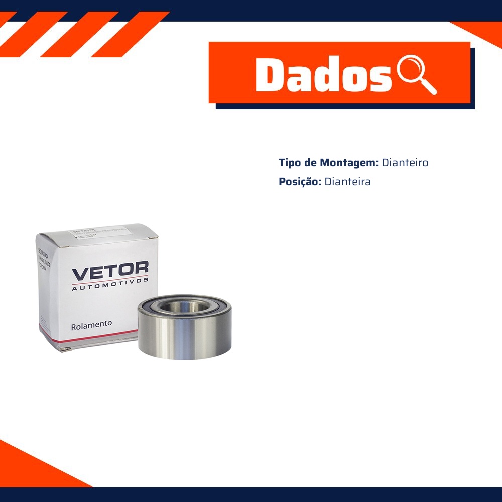 Rolamento da Roda Dianteira para Renault Trafic - Vetor - 40549