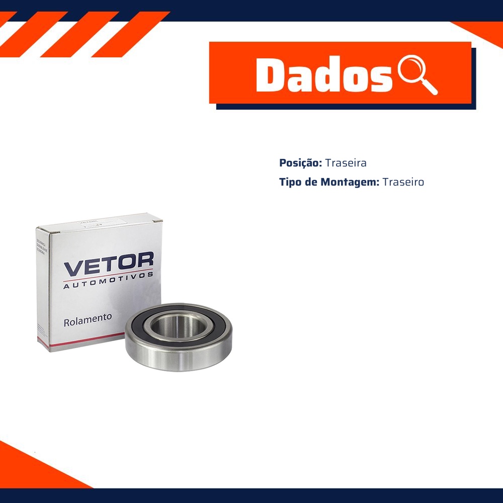 Rolamento da Roda Traseira para Suzuki Jimny e Samurai - Vetor - 357222
