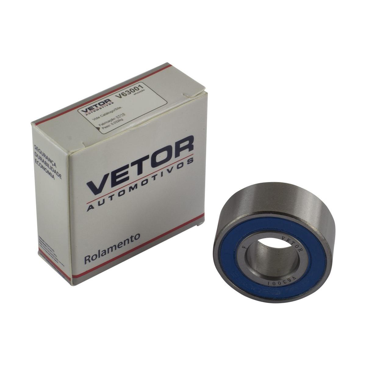 Rolamento do Alternador para Fiat Tipo e Ford F-250 - Vetor - V63001