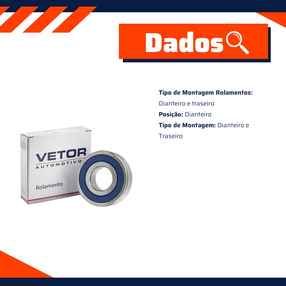 Rolamento do Alternador - Vetor - V6306