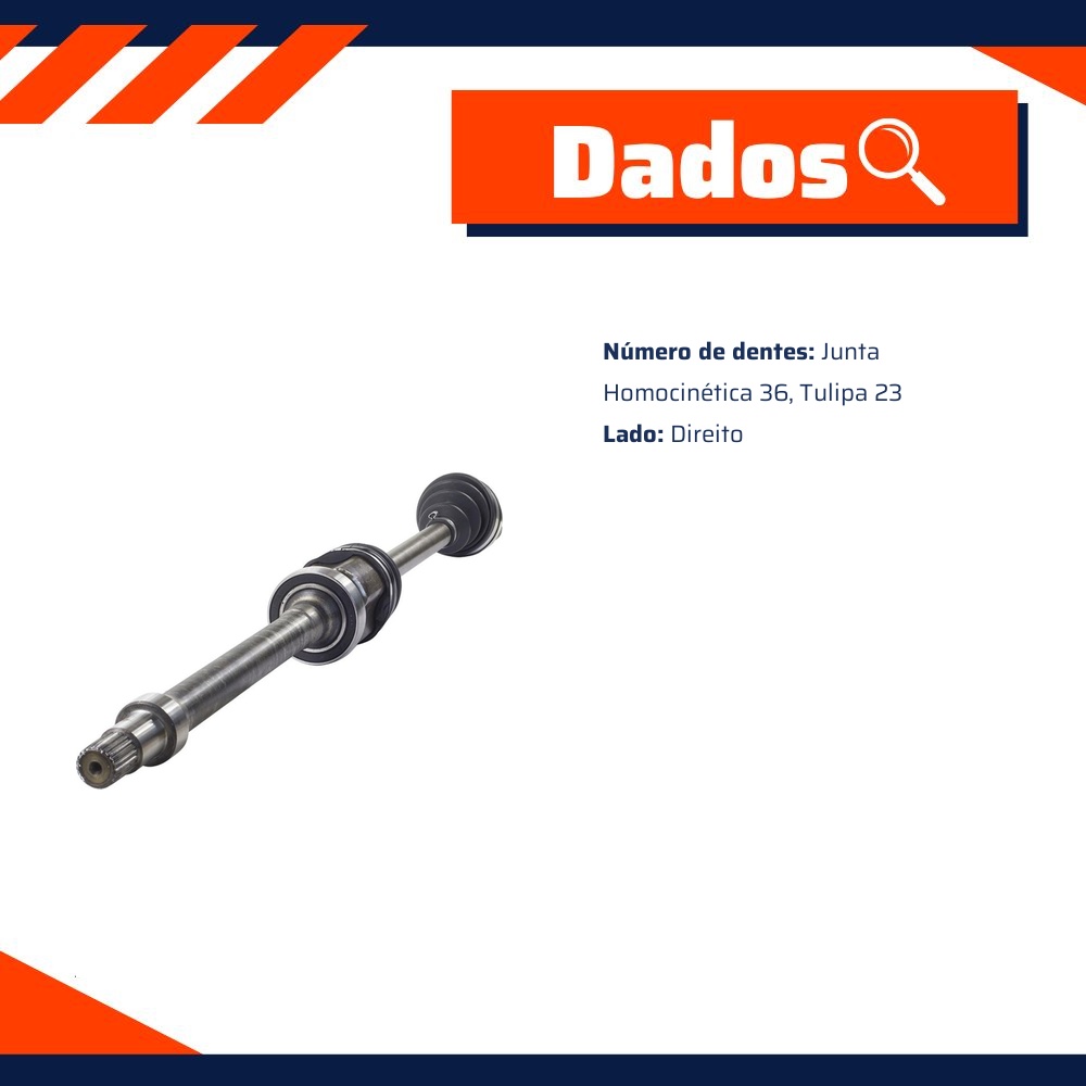Semieixo Direito para Ford Focus - Vetor - Vt9610