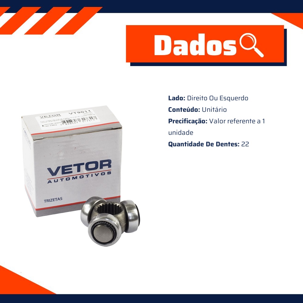 Trizeta Lado Direito ou Esquerdo - Vetor - Vt9011