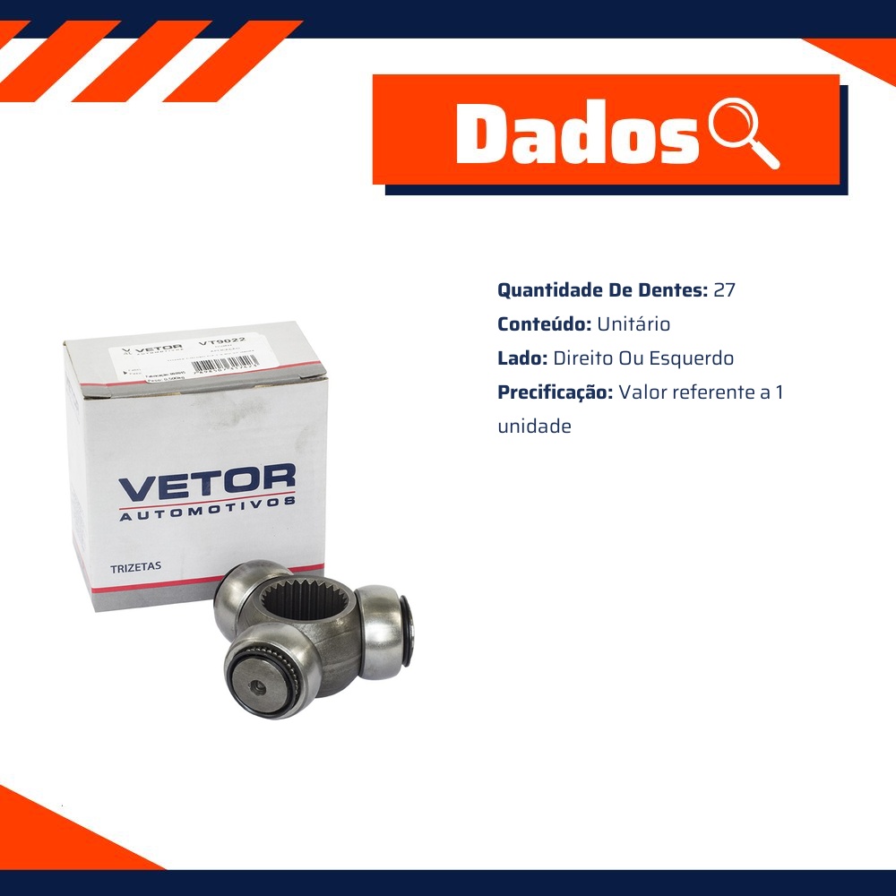 Trizeta Lado Direito ou Esquerdo - Vetor - Vt9014