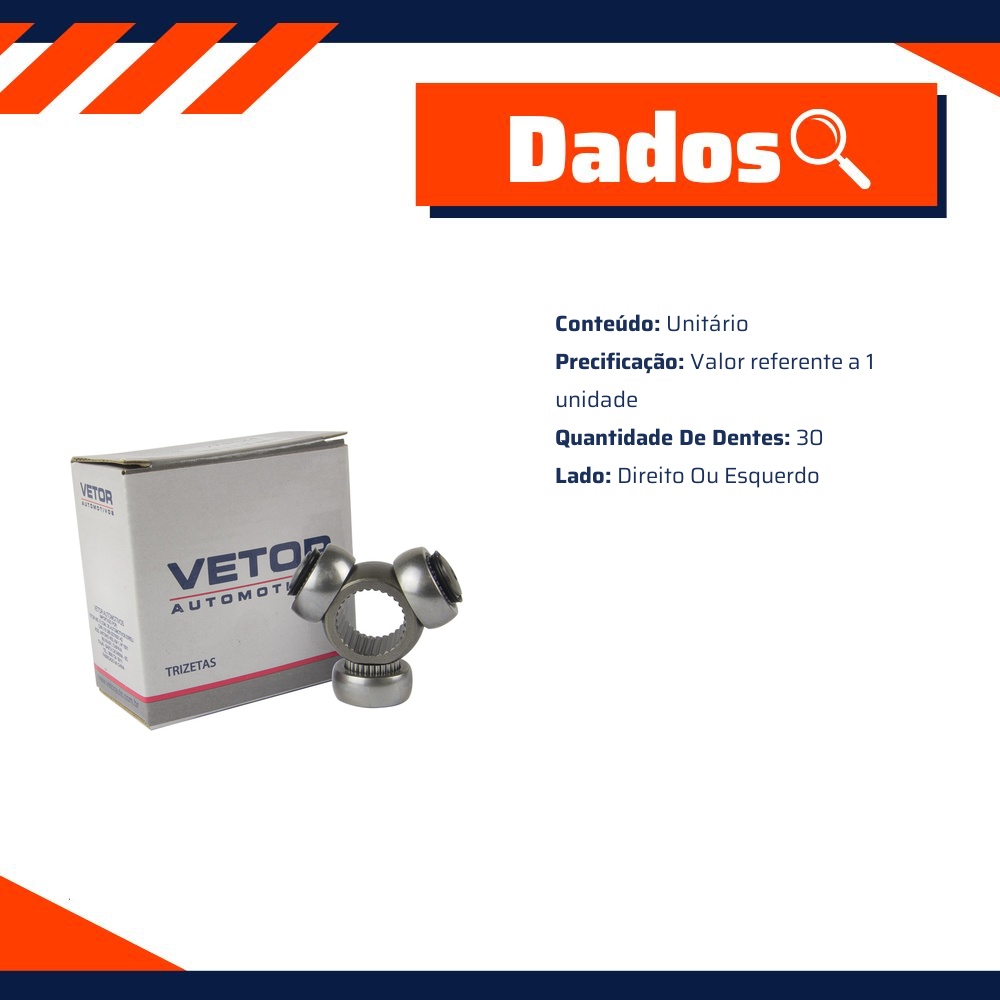 Trizeta Lado Direito ou Esquerdo - Vetor - Vt9024