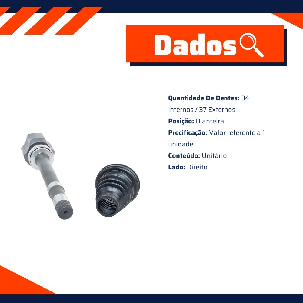 Tulipa Direita para Citroen Jumpy e Peugeot Expert - Vetor - Vt5668