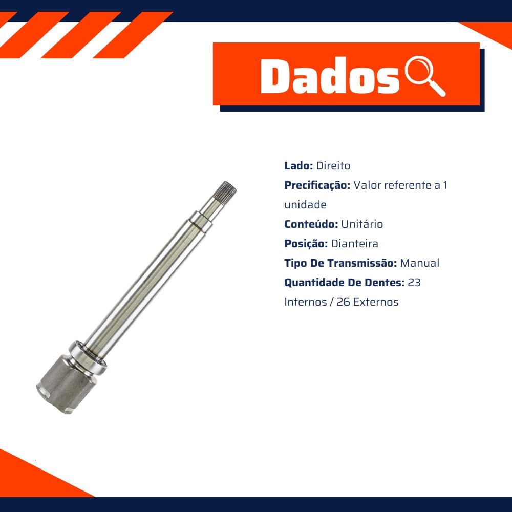 Tulipa Direita Câmbio Manual para Ford Ecosport - Vetor - Vt5540