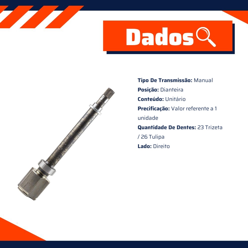 Tulipa Direita Câmbio Manual para Renault Sandero - Vetor - Vt5568
