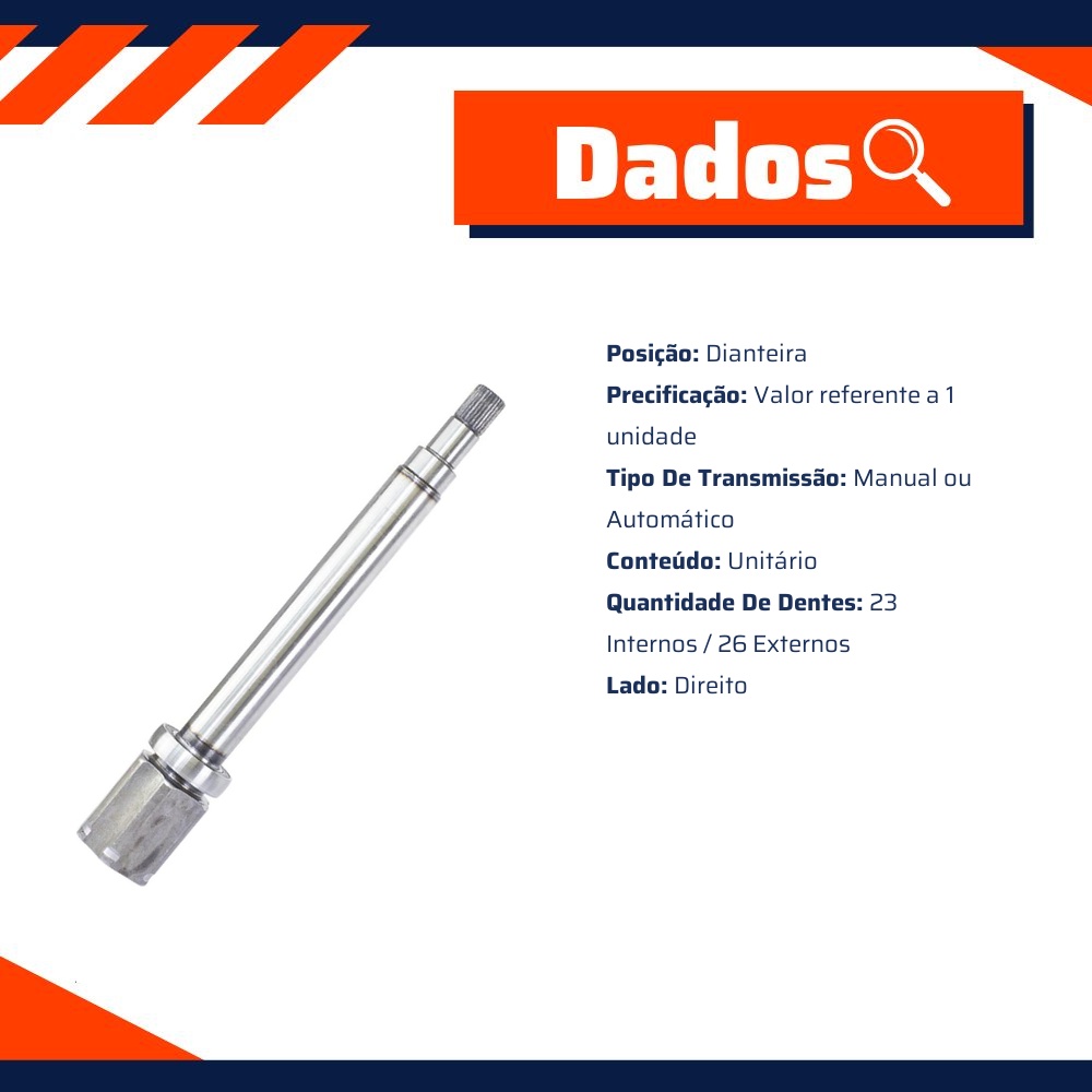 Tulipa Direita Câmbio Manual ou Automático para Ford Focus - Vetor - Vt5323