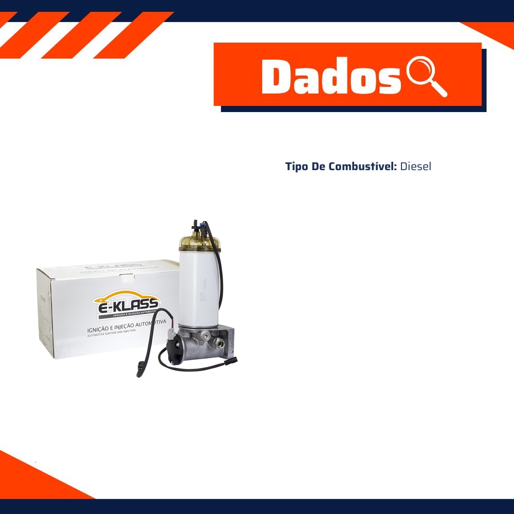 Bomba Eletrica de Combustível para Mercedes-Benz 710 e Volkswagen 15-180 - E-Klass - Ebc1065