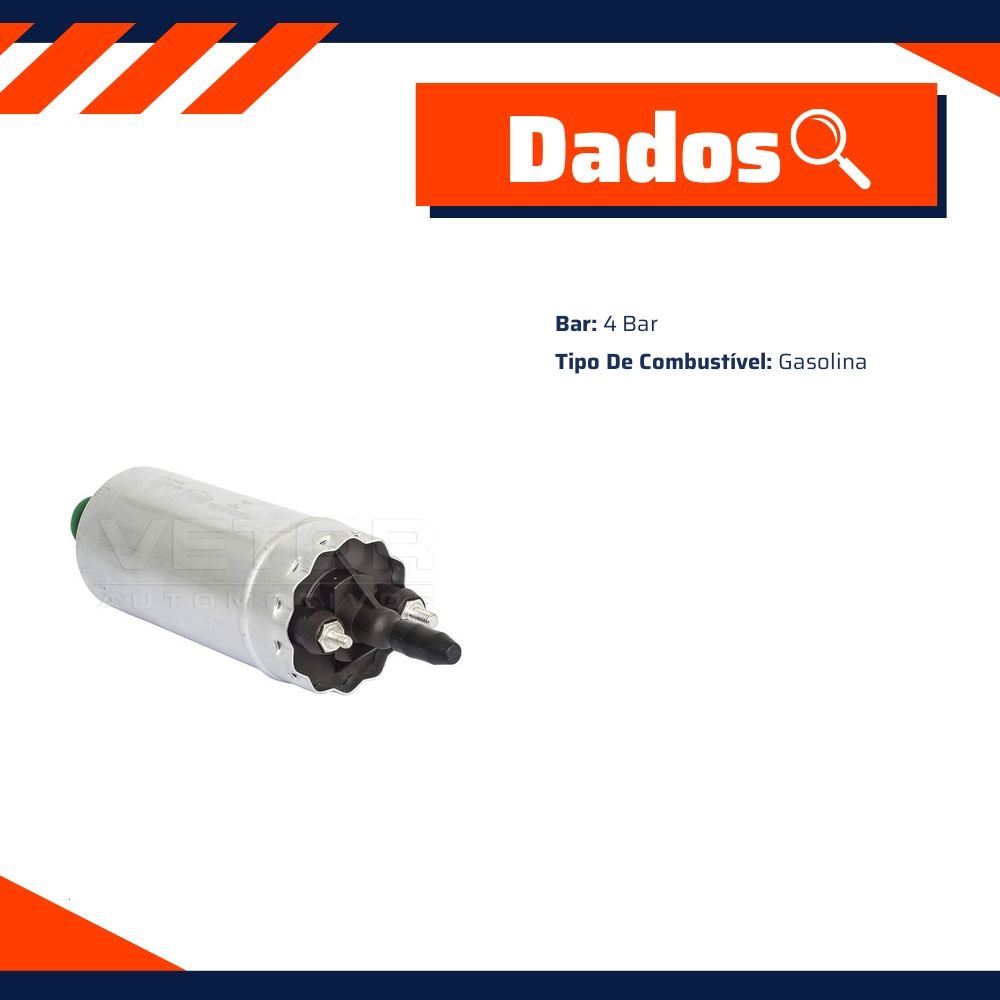 Bomba Eletrica de Combustível 4 Bar para Fiat Elba - E-Klass - Ebc1006