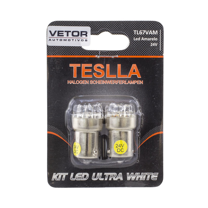 Par Lâmpada Led Lateral Luz de Placa para Scania L 111 - Teslla - Tl67Vam