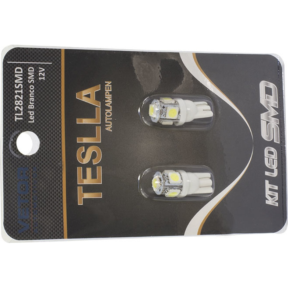 Par Lâmpada Super Farol para Mercedes-Benz C 180 - Teslla - Tl2821Smd