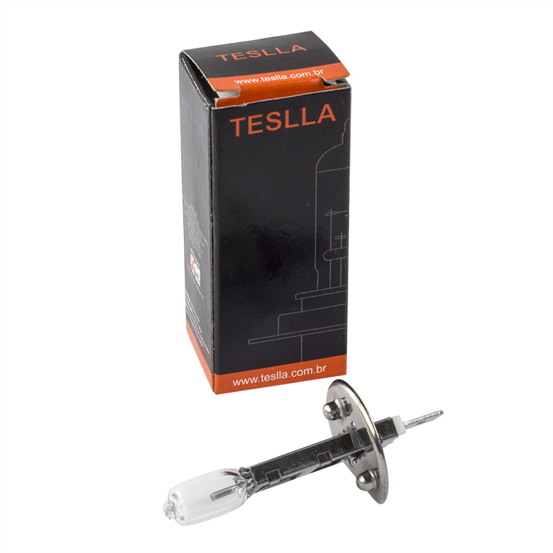 Lâmpada Halógena Amarela H1 12V 55W - Teslla - Th1