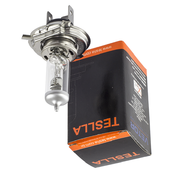Lâmpada Halógena Amarela H4 24V 75/70W - Teslla - Th4V