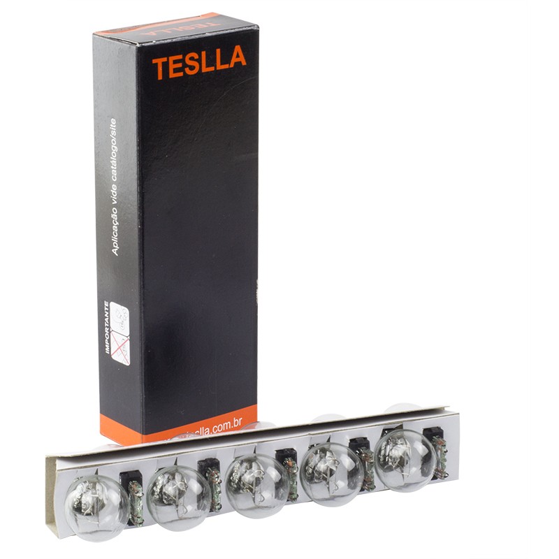 10 Lâmpadas Amarela 12V 27/8W - Teslla - T3157