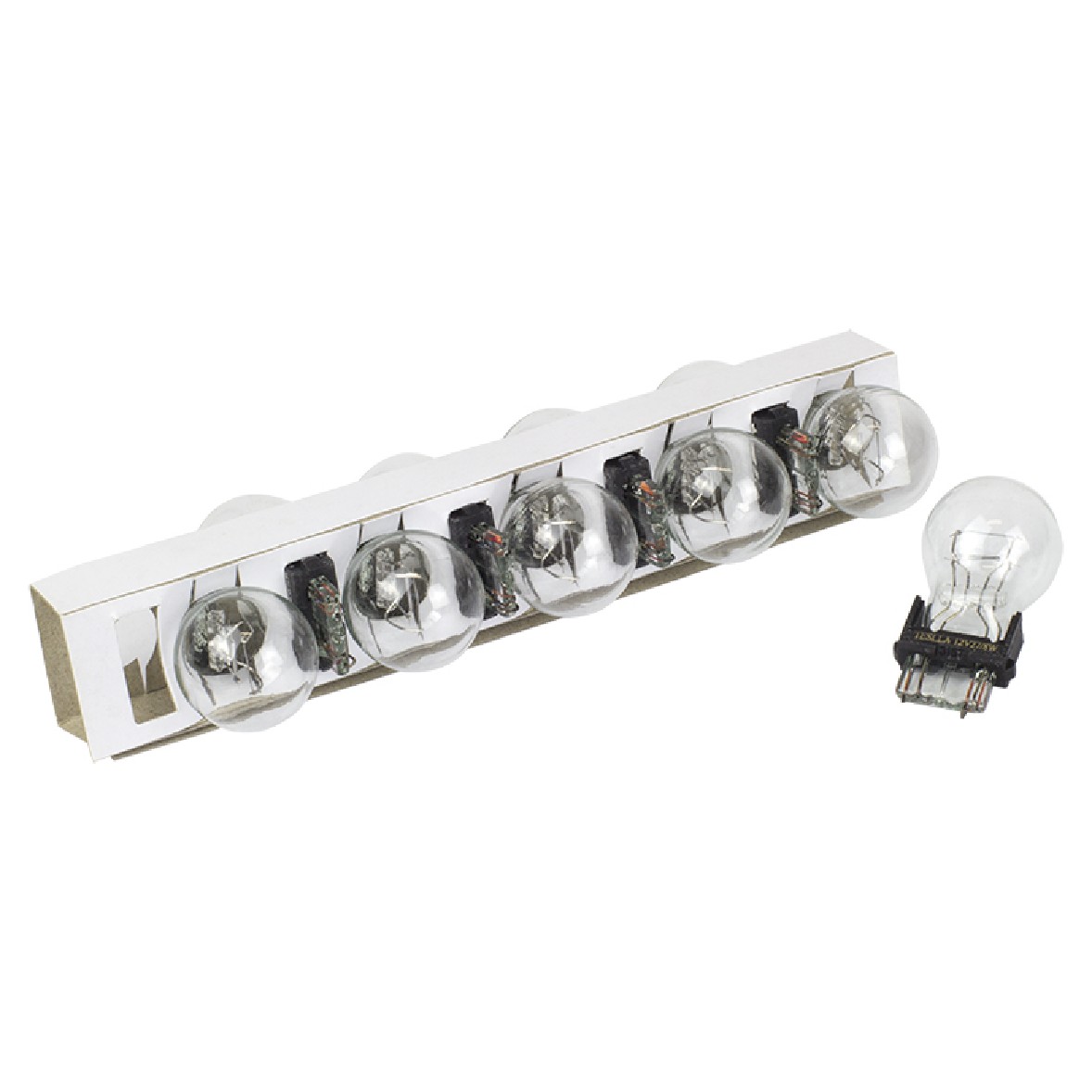 10 Lâmpadas Amarela 12V 27/8W - Teslla - T3157