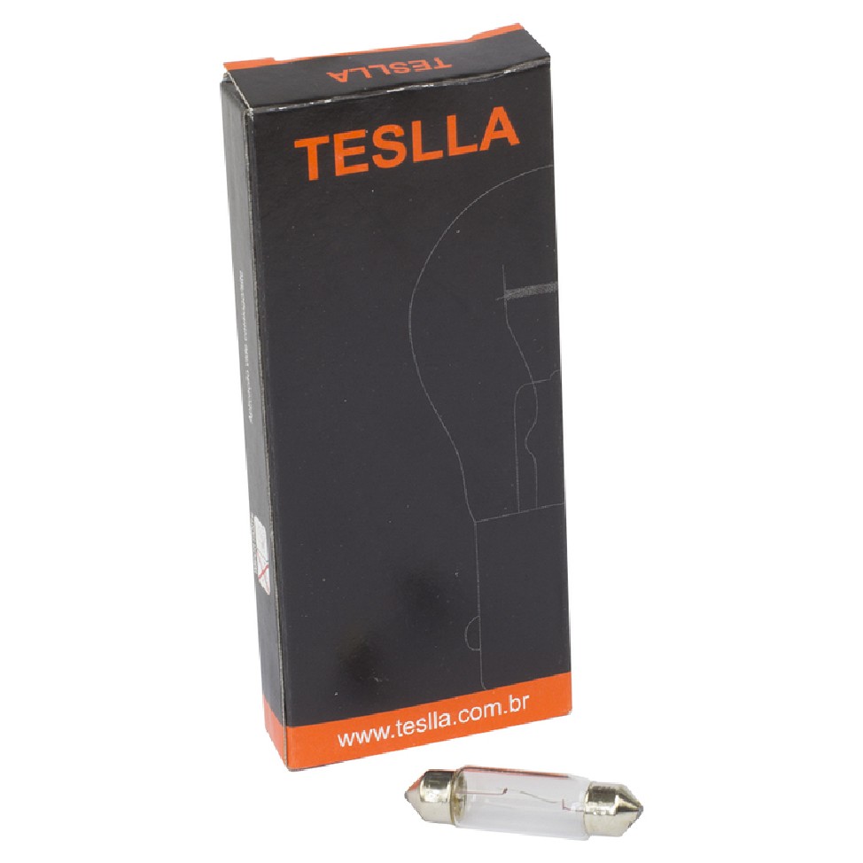 10 Lâmpadas Amarela 12V 10W - Teslla - T6411