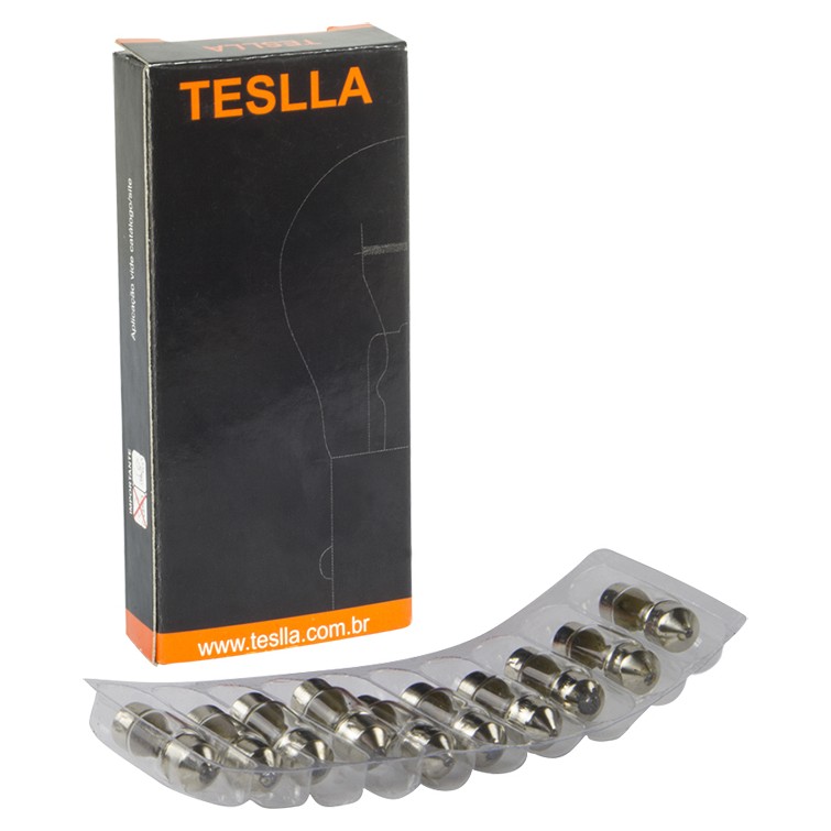 10 Lâmpadas Amarela 12V 10W - Teslla - T6410C
