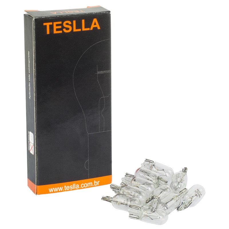10 Lâmpadas Amarela 12V 5W - Teslla - T2825