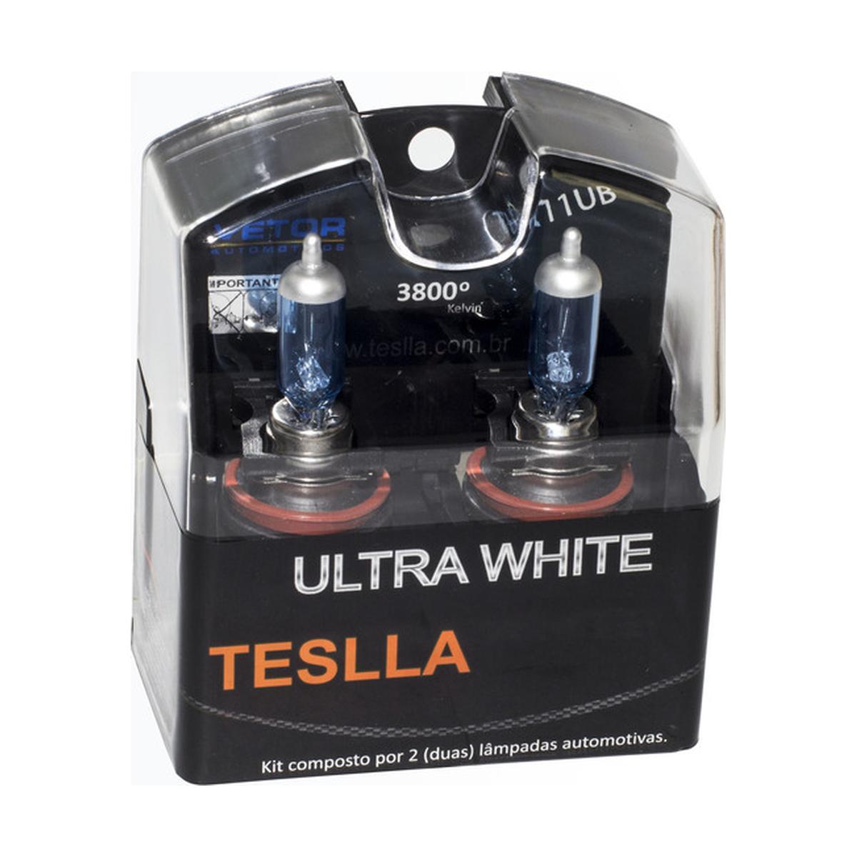 Par Lâmpada Halógena Ultra Branca 12V 55W - Teslla - Th11Ub
