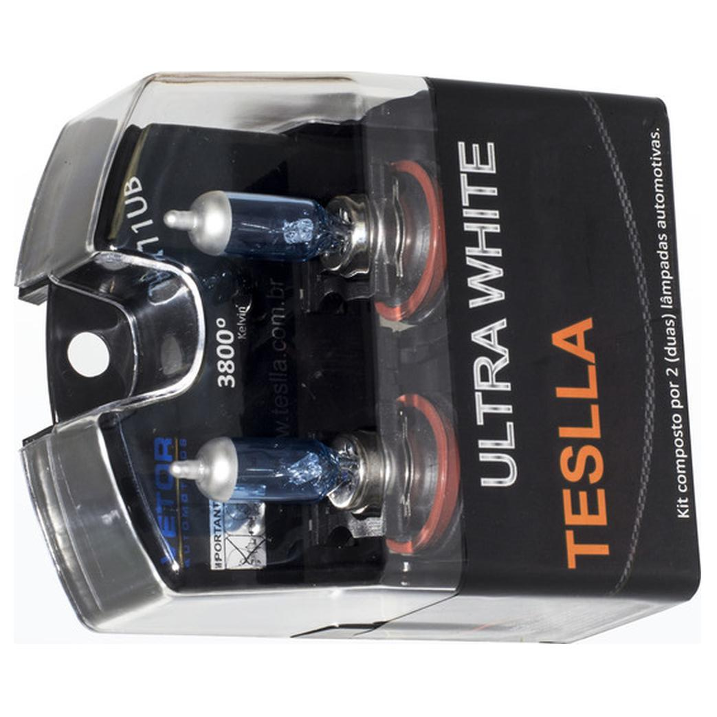Par Lâmpada Halógena Ultra Branca 12V 55W - Teslla - Th11Ub
