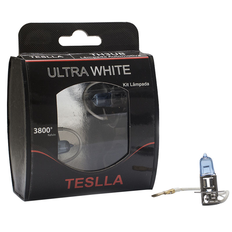 Par Lâmpada Halógena Ultra Branca 12V 55W - Teslla - Th3Ub