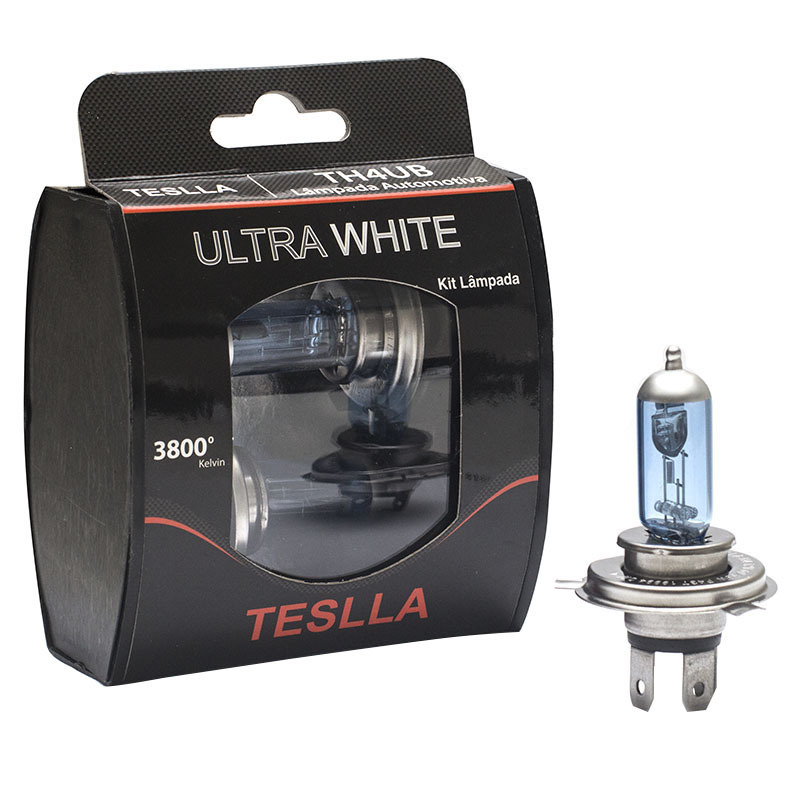 Lâmpada Halógena Ultra Branca 12V 60/55W - Teslla - Th4Ub