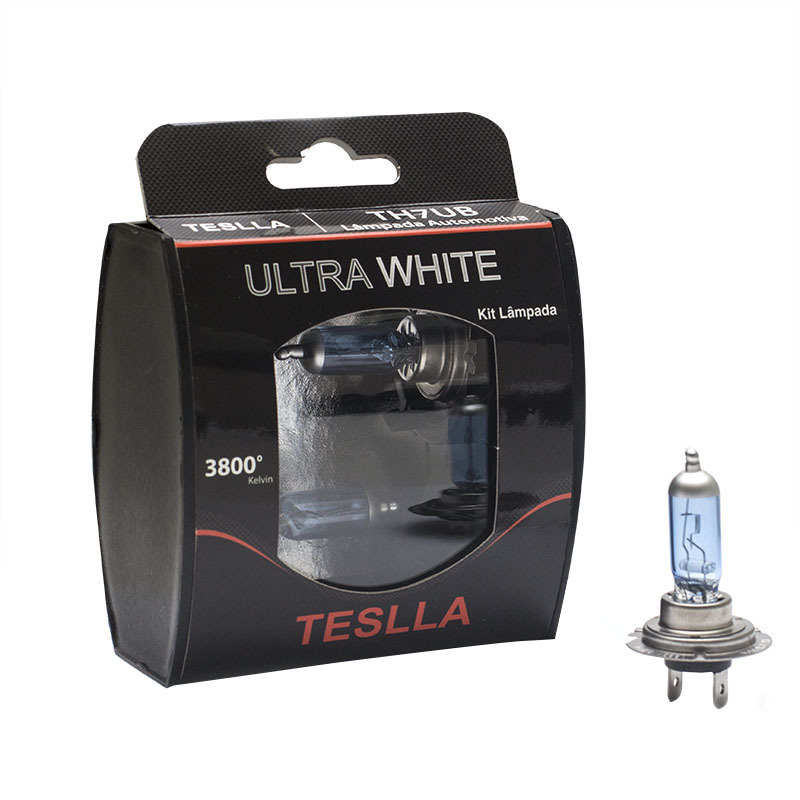 Par Lâmpada Halógena Ultra Branca 12V 55W - Teslla - Th7Ub