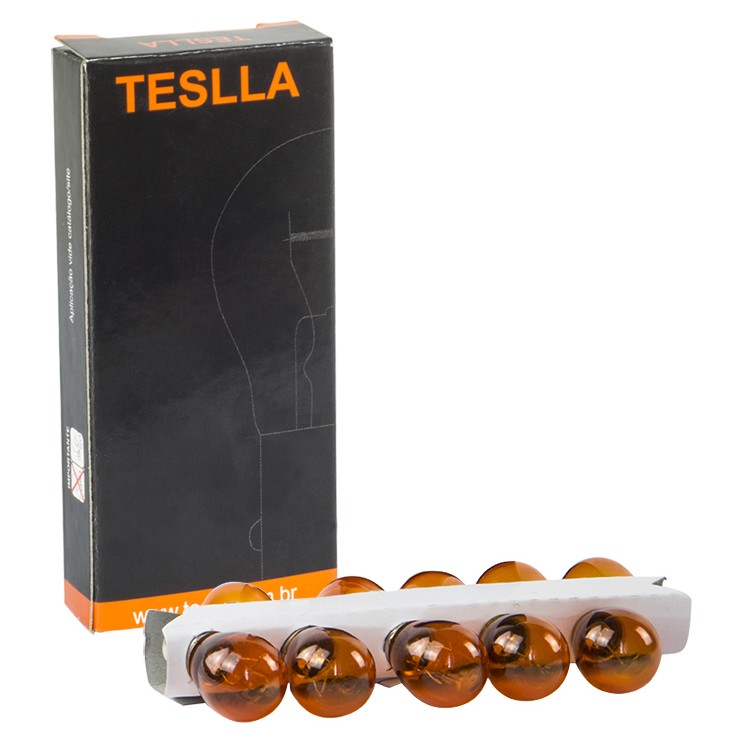 10 Lâmpadas Âmbar 12V 21W - Teslla - T1141Ab