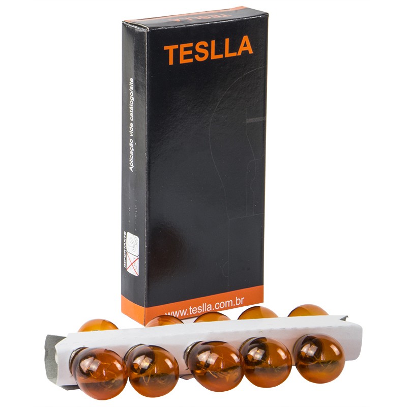 10 Lâmpadas Âmbar 12V 21W - Teslla - T1141Aab