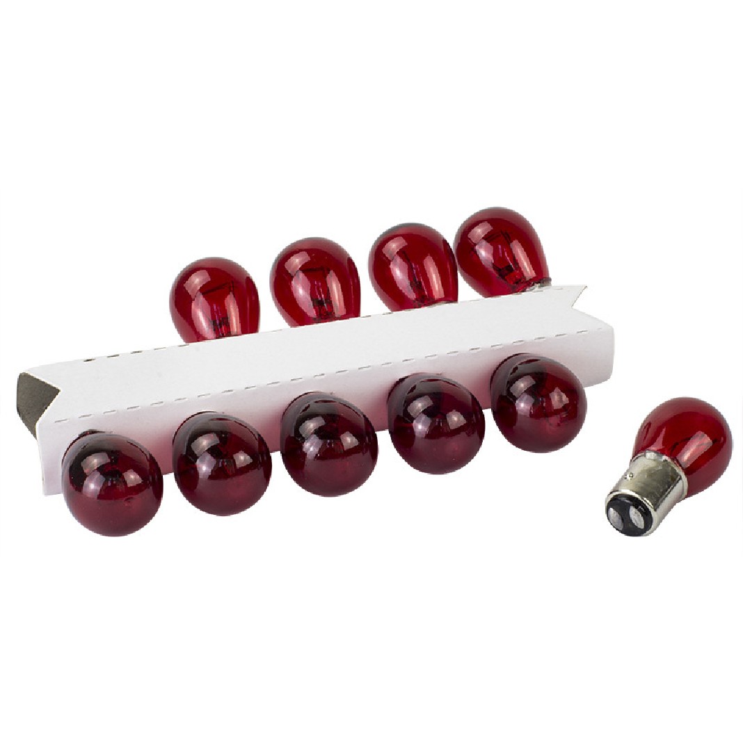 10 Lâmpadas Vermelha 12V 21/5W - Teslla - T1034Avm