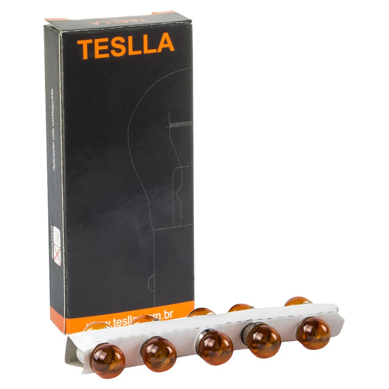 10 Lâmpadas Âmbar 12V 10W - Teslla - T6710Ab