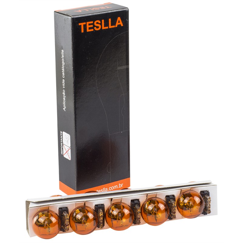 10 Lâmpadas Âmbar 12V 27/8W - Teslla - T3157Ab