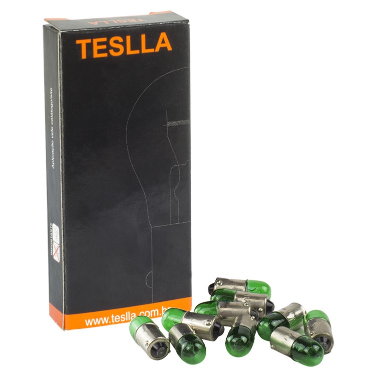 10 Lâmpadas Verde 12V 4W - Teslla - T69Vd