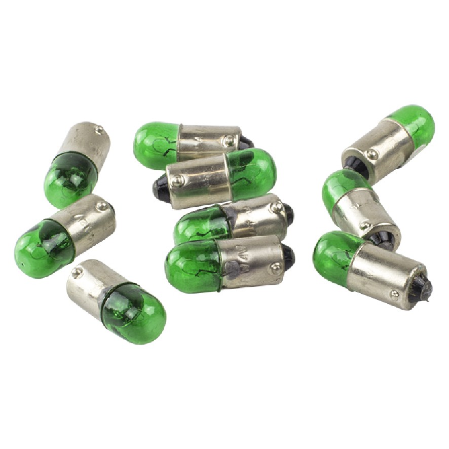 10 Lâmpadas Verde 12V 4W - Teslla - T69Vd
