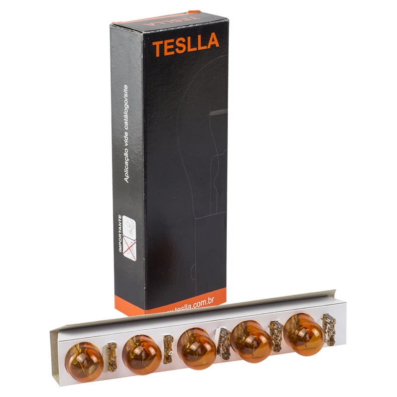 10 Lâmpadas Âmbar 12V 13W - Teslla - T922Ab