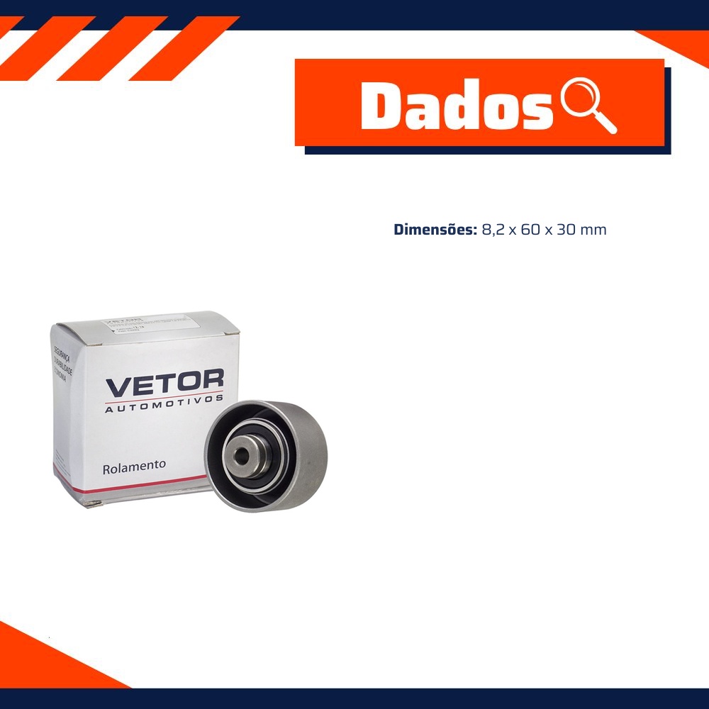 Polia Auxiliar da Correia Dentada - Vetor - Vt7044