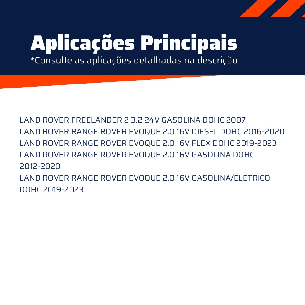 Polia do Tensor Alternador para Land Rover Freelander 2 e Range Rover Evoque - Vetor - Vt8635