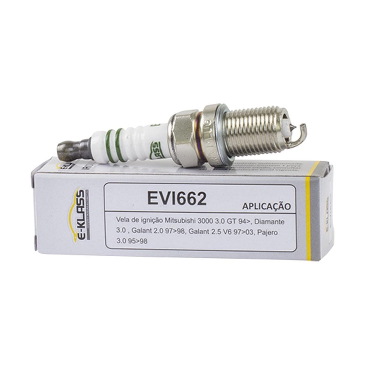 Vela de Ignição Platinum para Mitsubishi Galant e Pajero - E-Klass - Evi662