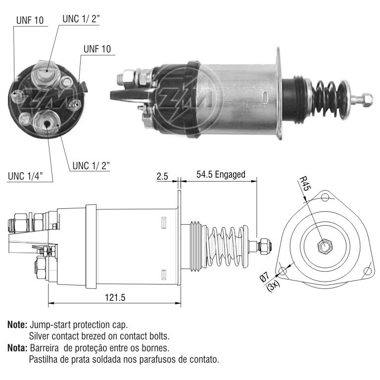 Relê Auxiliar de Partida - ZM - 1-362