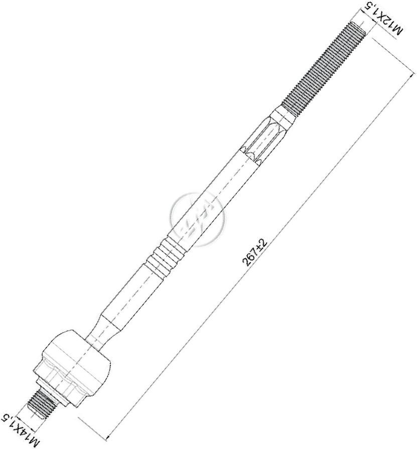 Terminal Axial para Fiat Tempra SW e Tipo - ZM - 170.110.18