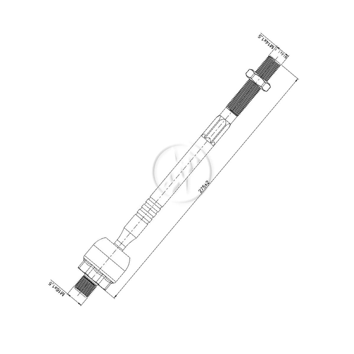 Terminal Axial para Fiat Uno - ZM - 170.110.21