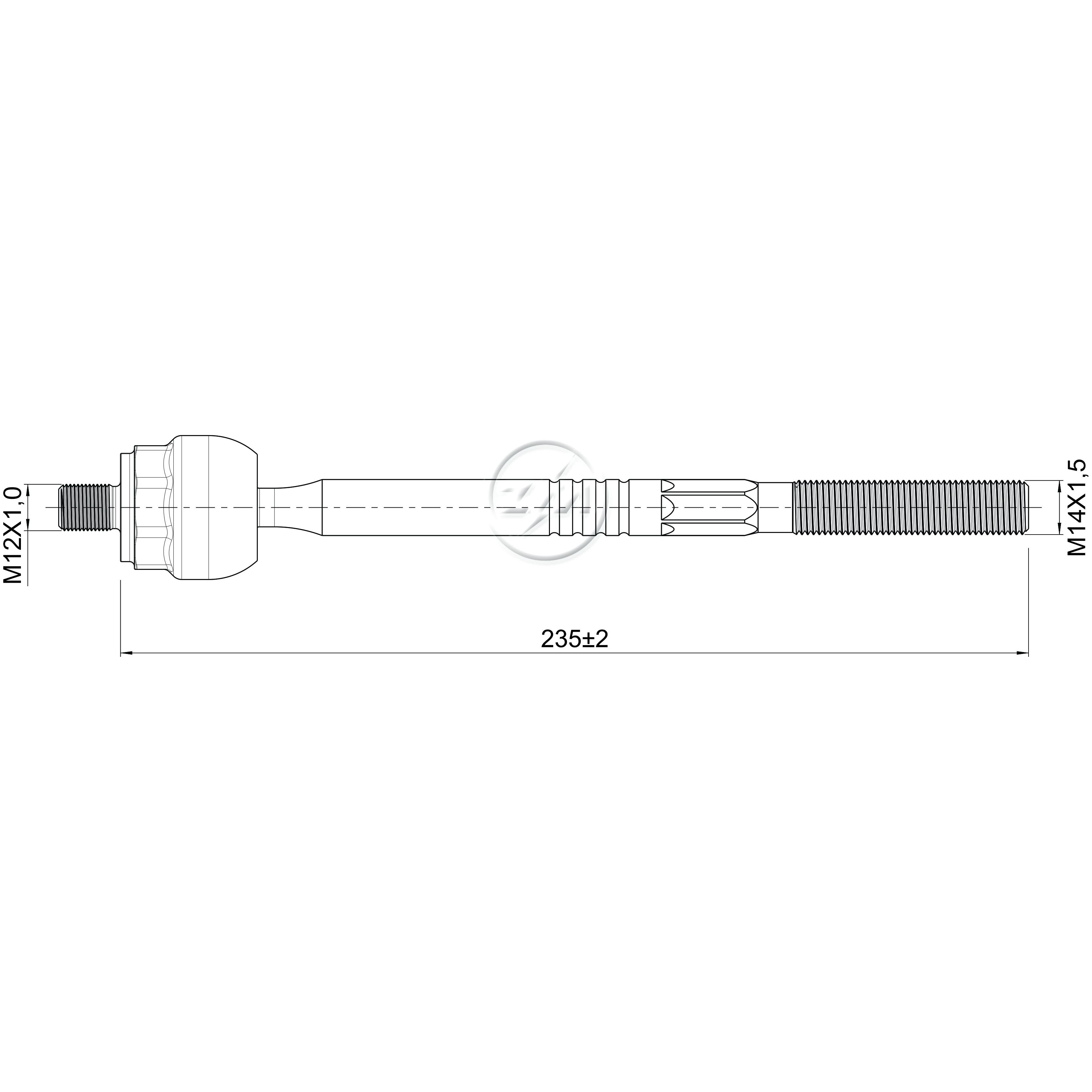 Terminal Axial - ZM - 170.110.52