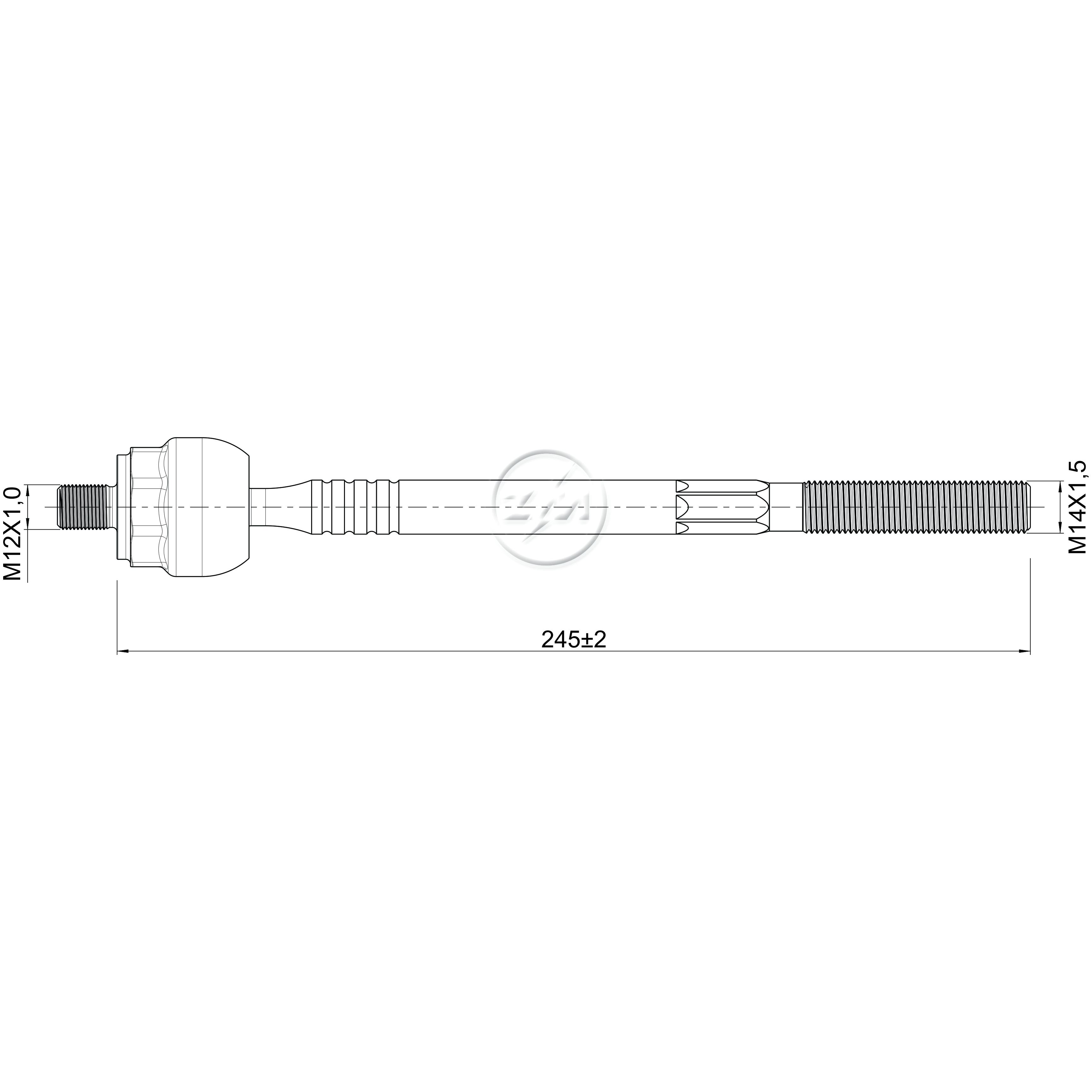 Terminal Axial para Renault CLIO - ZM - 170.110.61