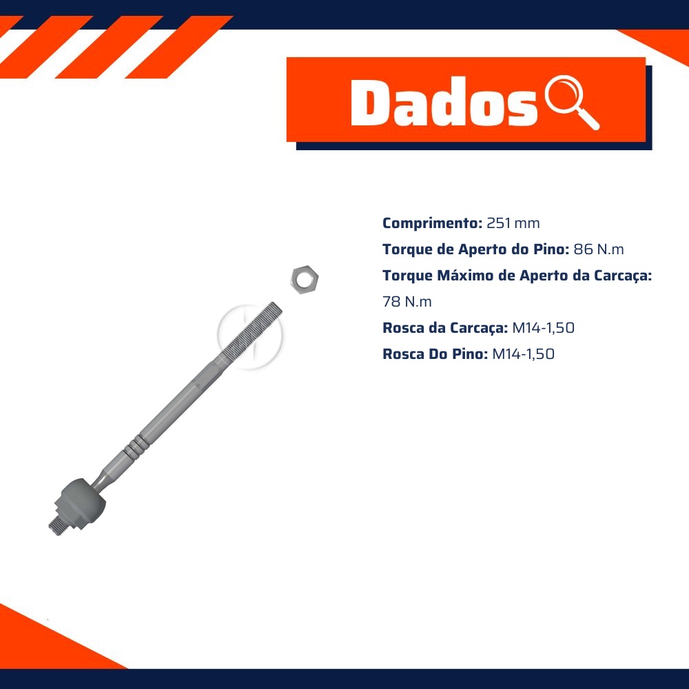 Terminal Axial para Renault Megane - ZM - 170.110.62