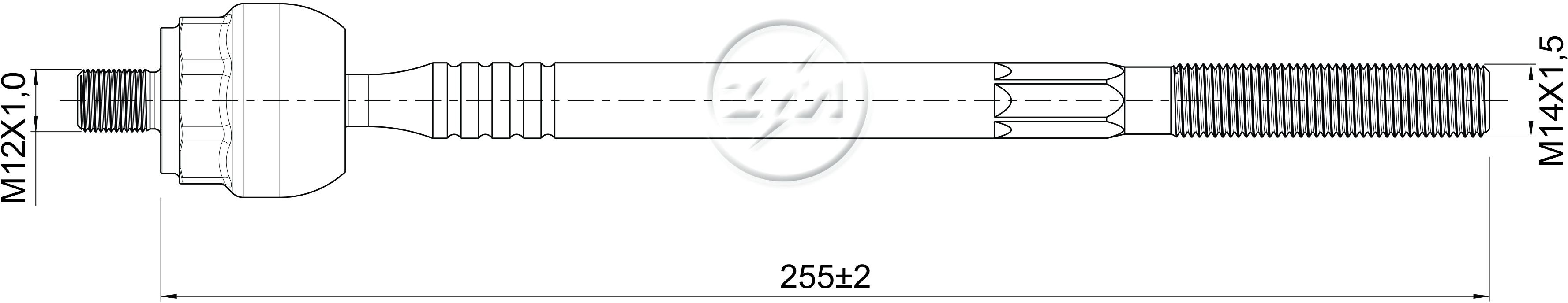 Terminal Axial para Renault Megane - ZM - 170.110.63