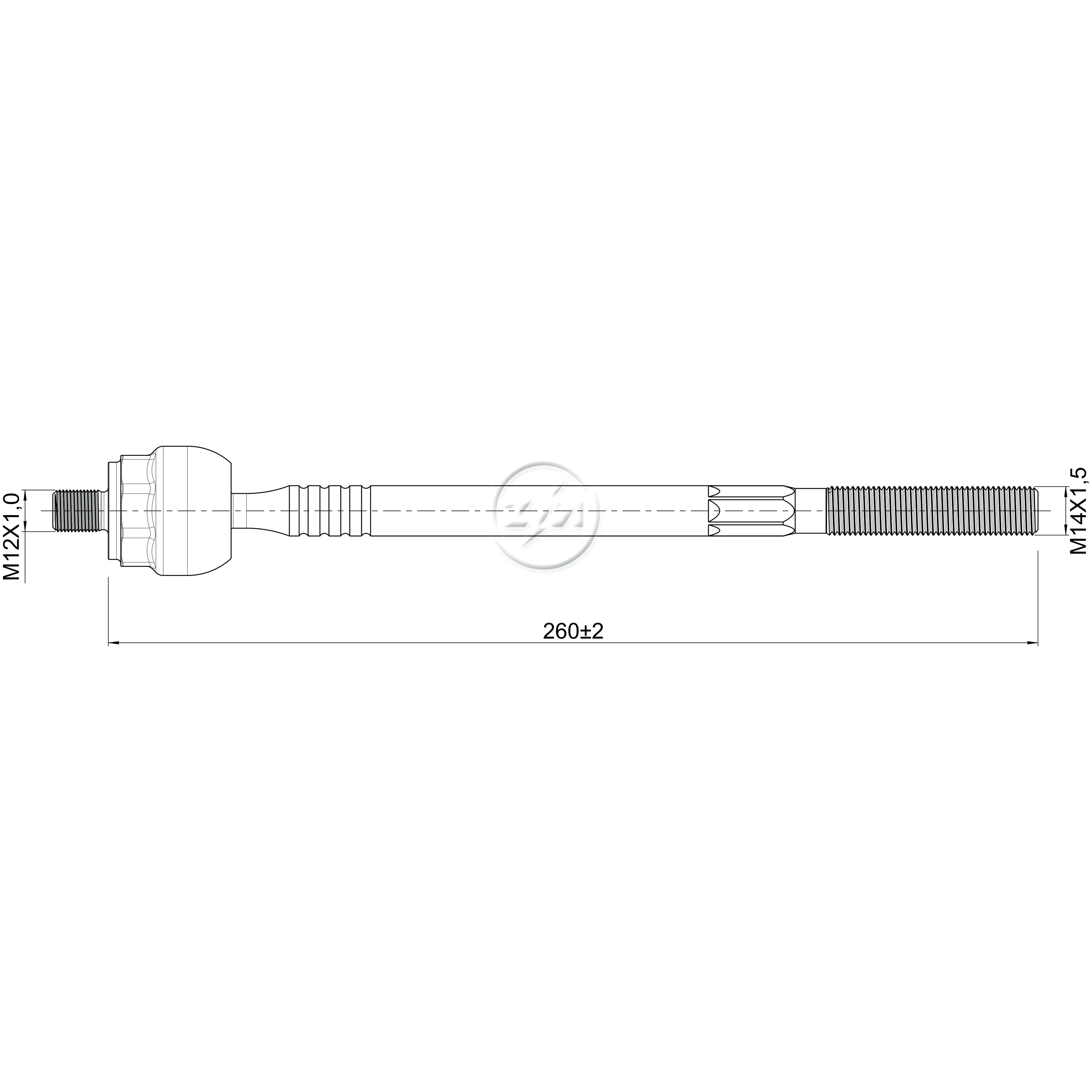 Terminal Axial para Renault Scenic - ZM - 170.110.64