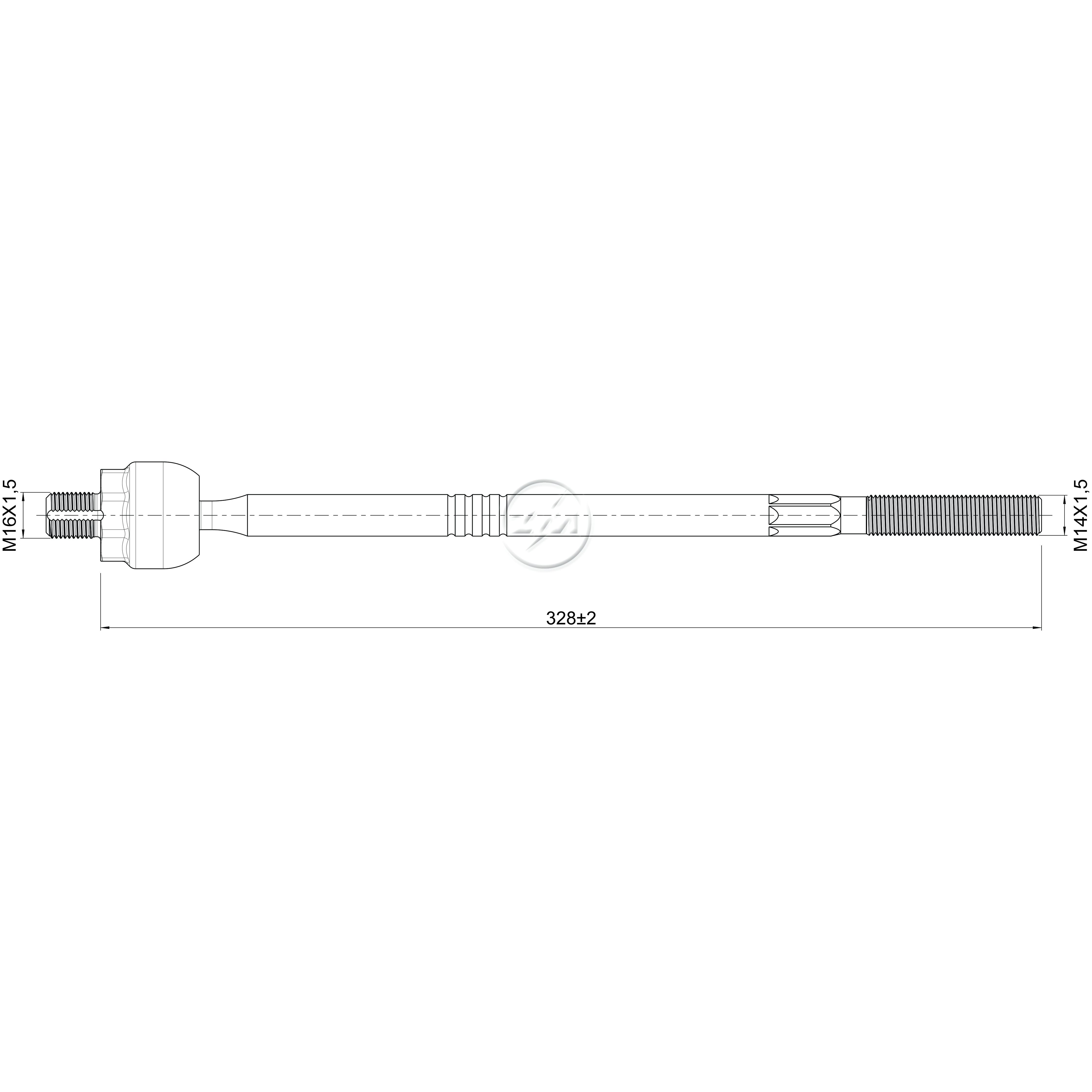 Terminal Axial para Chevrolet Captiva - ZM - 170.114.07
