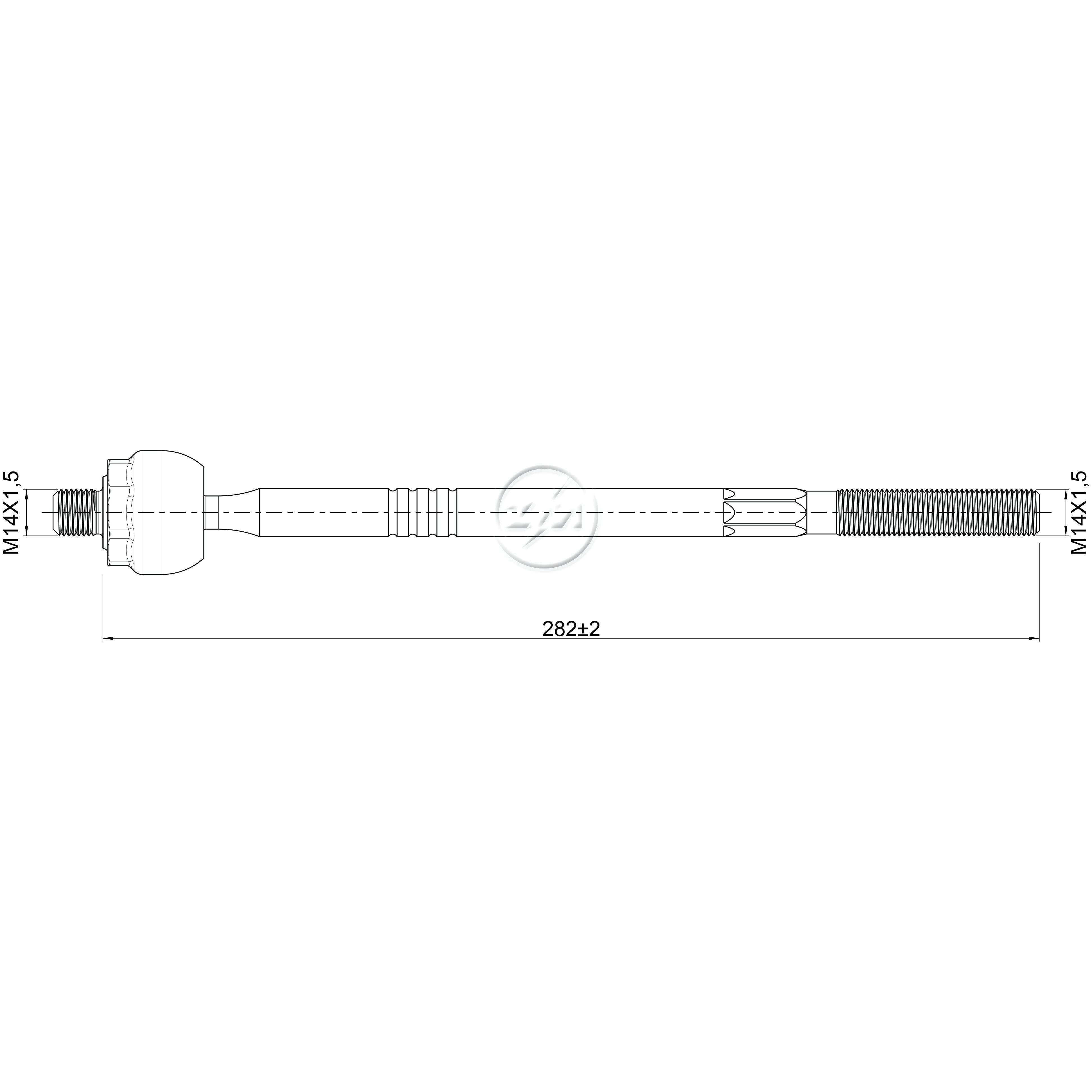 Terminal Axial para Chevrolet Montana - ZM - 170.114.09