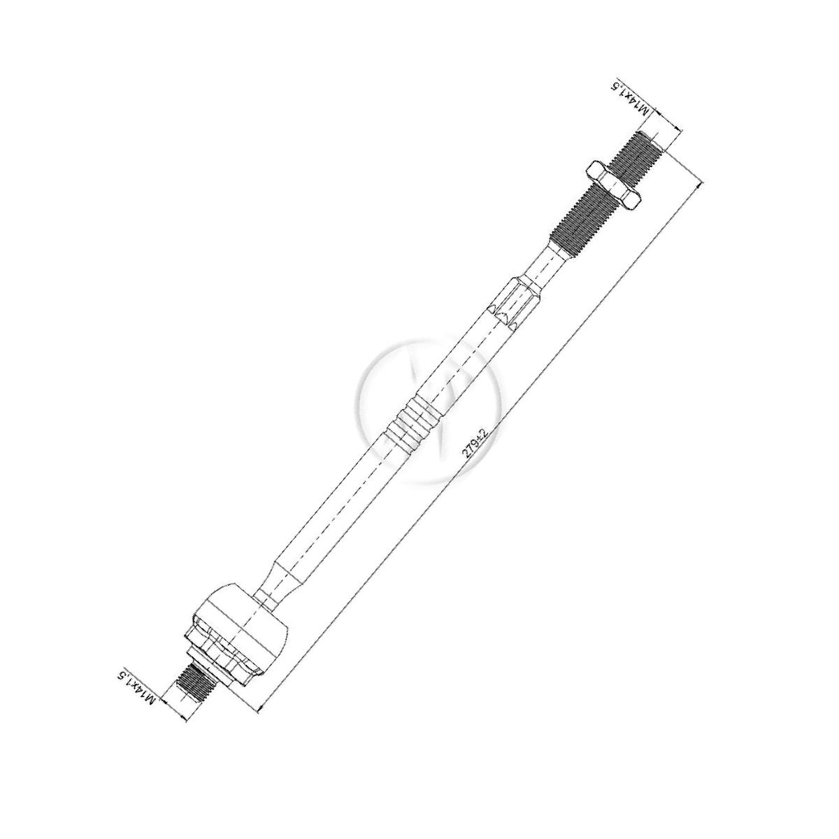 Terminal Axial para Chevrolet Onix e Onix Plus - ZM - 170.114.17